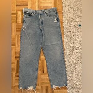 AGOLDE 90’s crop mid rise loose straight jeans - size 29 UNWORN